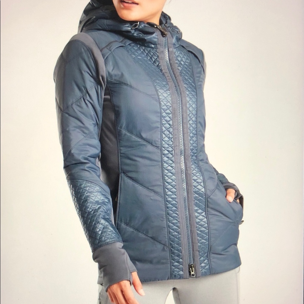 ATHLETA Rock Ridge Primaloft Full Zip Hooded Jacket Size M